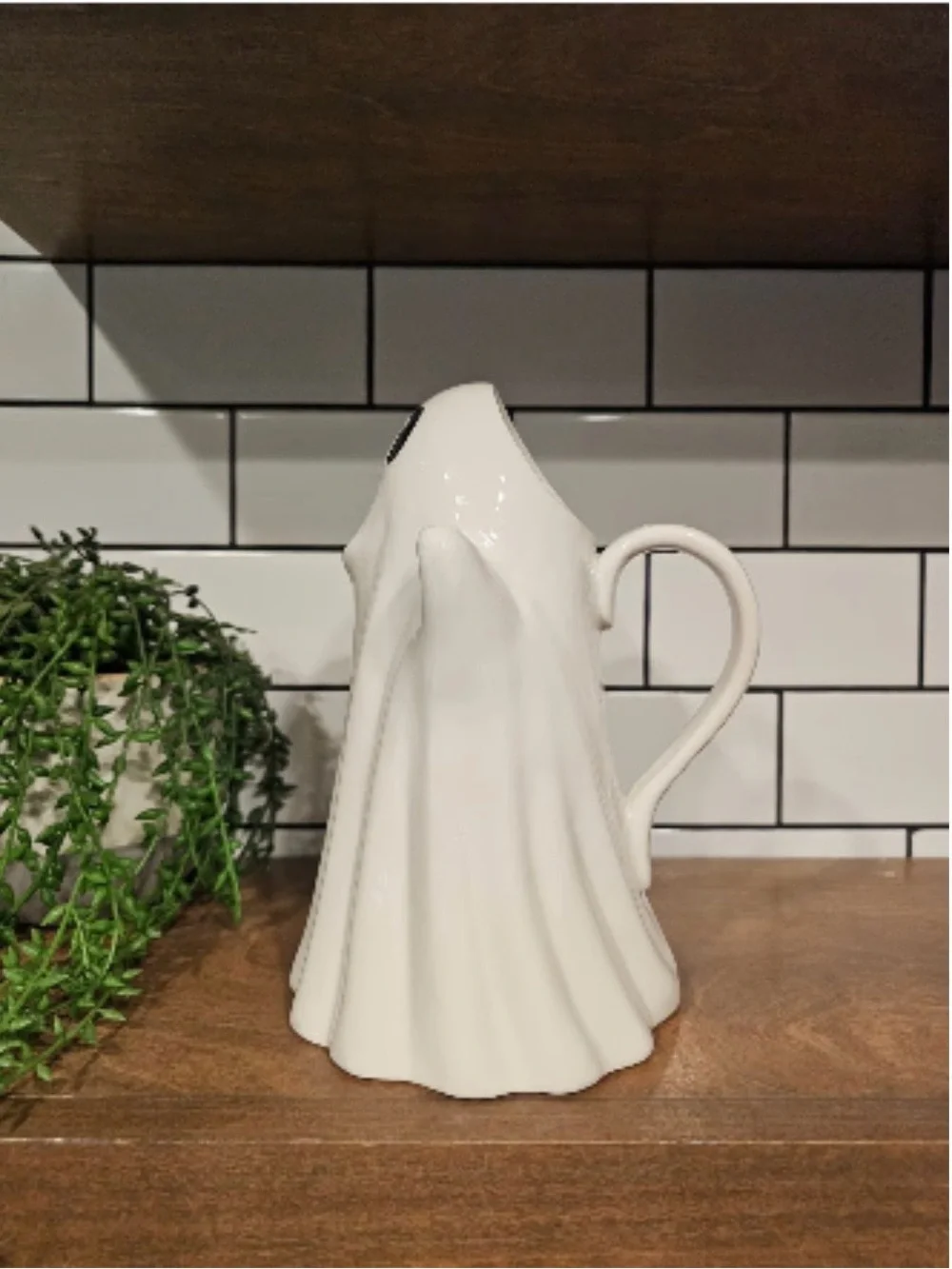 NEW Halloween White Ghost Pitcher or Vase